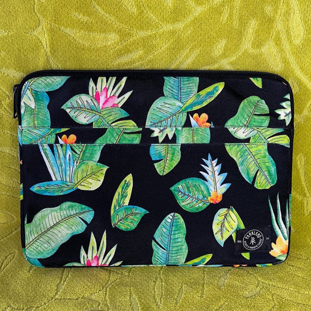 Parkland Pilot Floral Jungle Laptop Sleeve Carry Case Pouch Bag 13'' Tablet EUC